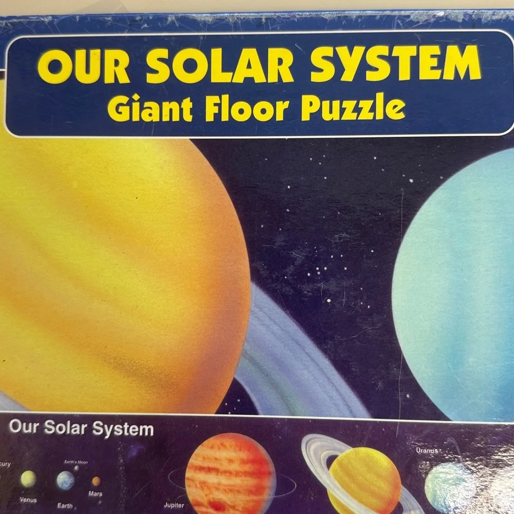 VTG 2003 MCGRAW HILL CHILDREN’S PUBLISHING “OUR SOLAR SYSTEM” GIANT FLOOR PUZZLE